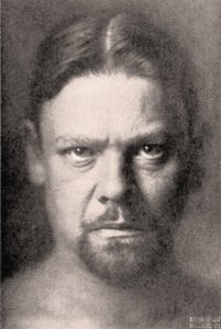 Sascha Schneider 1904の自画像（紙にグラファイト）